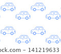 Cute passenger car seamless pattern, light blue 141219633