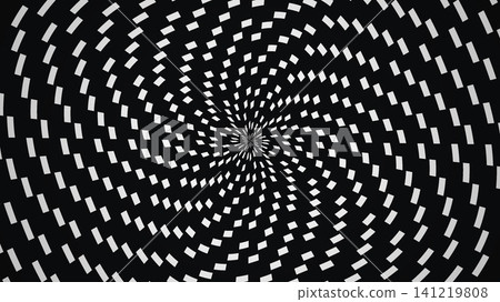 Black and white spiral pattern with diamonds Black and white spiral pattern with diamonds 141219808