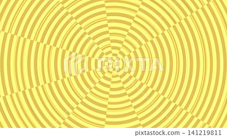 Yellow spiral pattern with radiating lines Yellow spiral pattern with radiating lines 141219811