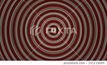 Circular pattern with red and gray lines Circular pattern with red and gray lines 141219849
