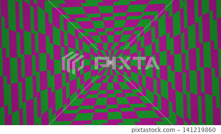 Optical illusion with green and purple patterns Optical illusion with green and purple patterns 141219860