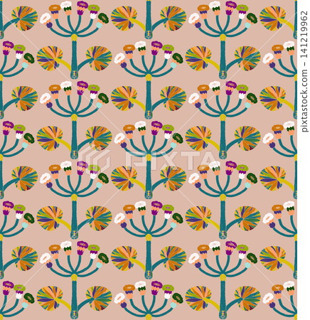 seamless pattern with flowers seamless pattern with flowers 141219962