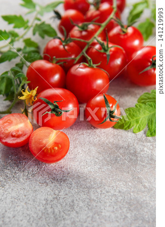 Fresh cherry tomatoes, healthy organic nutrition for cooking Fresh cherry tomatoes, healthy organic nutrition for cooking 141219993
