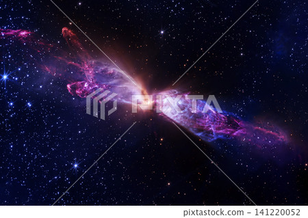 Vibrant cosmic nebula glows in deep space. Red and blue gases swirl amid countless stars. Elements of this image furnished by NASA Vibrant cosmic nebula glows in deep space. Red and blue gases swirl amid countless stars. Elements of this image furnished by NASA 141220052