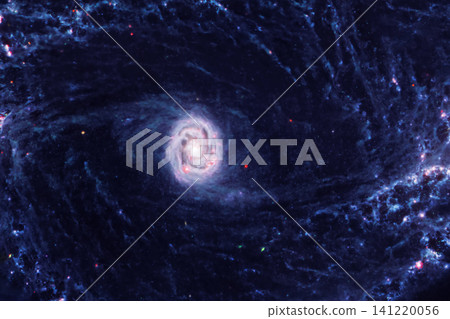 Vibrant cosmic nebula glows in deep space. Red and blue gases swirl amid countless stars. Elements of this image furnished by NASA Vibrant cosmic nebula glows in deep space. Red and blue gases swirl amid countless stars. Elements of this image furnished by NASA 141220056
