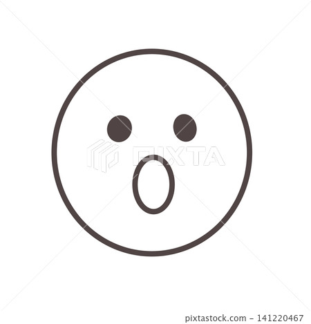 Surprised face icon Surprised face icon 141220467