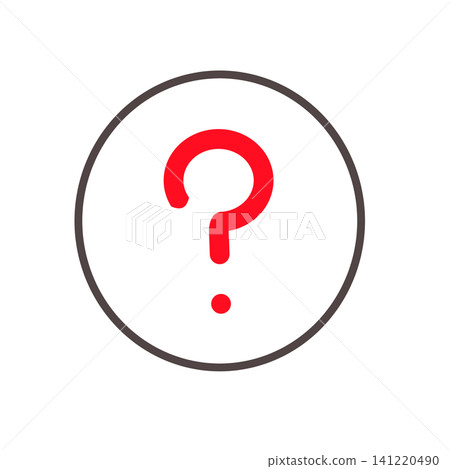 Red question mark Red question mark 141220490