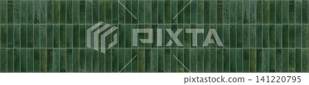Emerald green glazed mosaic ceramic tiles arranged in a stacked vertical running bond pattern Emerald green glazed mosaic ceramic tiles arranged in a stacked vertical running bond pattern 141220795