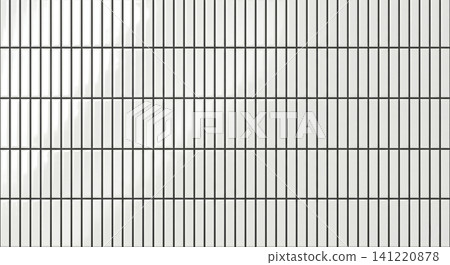 White ceramic finger tiles arranged in a vertical linear stack bond pattern with dark grout lines White ceramic finger tiles arranged in a vertical linear stack bond pattern with dark grout lines 141220878