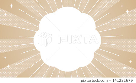 Autumn background with beige rays and frames Autumn background with beige rays and frames 141221679
