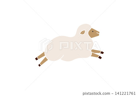 Sheep illustration material 7 Sheep illustration material 7 141221761
