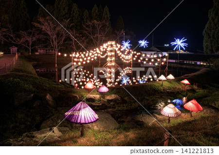 Illuminations at Bihoku Hills National Park in Shobara City, Hiroshima Prefecture Illuminations at Bihoku Hills National Park in Shobara City, Hiroshima Prefecture 141221813