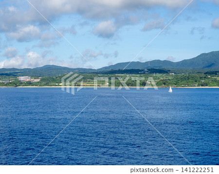 View of Tokunoshima Island from the sea 141222251