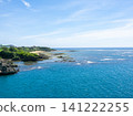 The coast of Tokunoshima shines with marine blue. 141222255