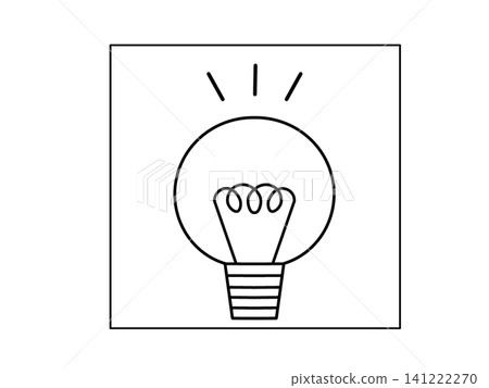 Simple light bulb icon Simple light bulb icon 141222270