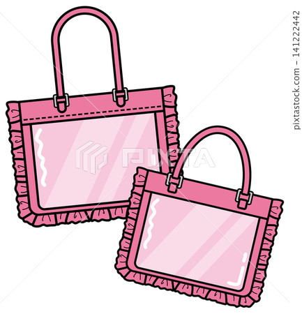 <Fan Activities> Set of 2 Ita-Bags (Pink) - Large and Small <Fan Activities> Set of 2 Ita-Bags (Pink) - Large and Small 141222442