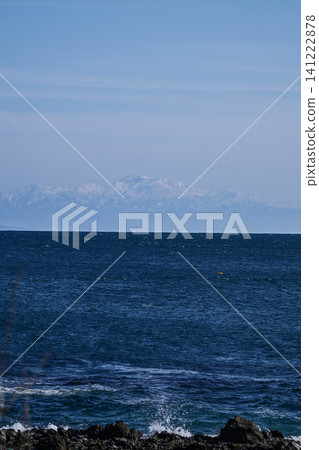 Mount Hakusan across the sea Mount Hakusan across the sea 141222878