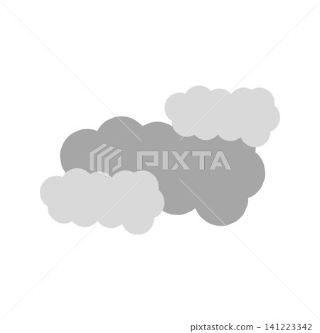 Overcast weather illustration icon design 141223342