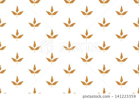 Pattern design with leaf motif Pattern design with leaf motif 141223359