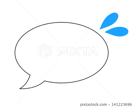 An anxious speech bubble frame An anxious speech bubble frame 141223696