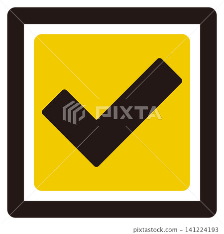 Illustration of a checkmark icon 141224193