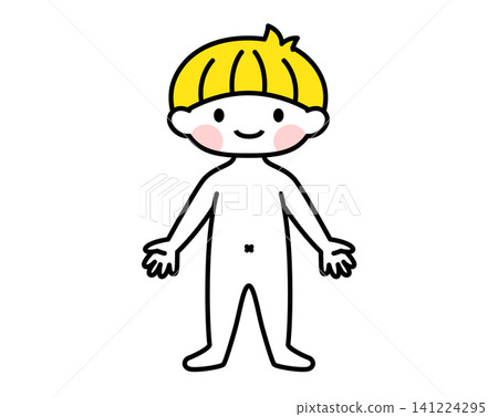 【醫療/兒童保育】兒童身體插圖(男孩) 【醫療/兒童保育】兒童身體插圖(男孩) 141224295