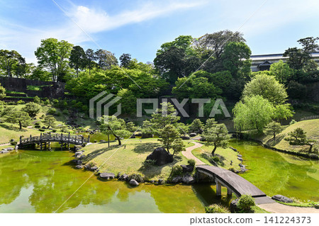 金澤城玉泉人丸庭園的春景 金澤城玉泉人丸庭園的春景 141224373