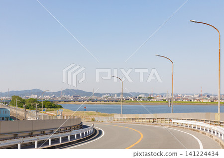 Takasago Bridge connects Takasago and Kakogawa. Takasago Bridge connects Takasago and Kakogawa. 141224434