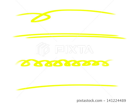 Yellow marker line set Yellow marker line set 141224489