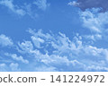 A realistic illustration of a clear, refreshing summer sky. 141224972