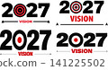 Set of 2027 Year Typography design 141225502
