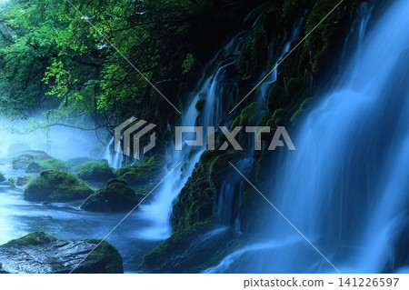 Landscape with a waterfall Landscape with a waterfall 141226597