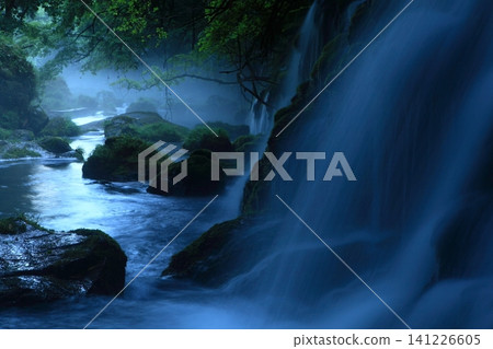 Landscape with a waterfall Landscape with a waterfall 141226605