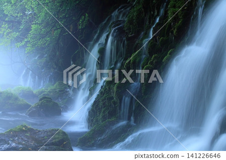 Landscape with a waterfall Landscape with a waterfall 141226646