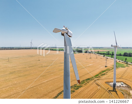 Collapsed windmill blade illustrates infrastructure decay. European Energy Efficiency Fund Collapsed windmill blade illustrates infrastructure decay. European Energy Efficiency Fund 141226667