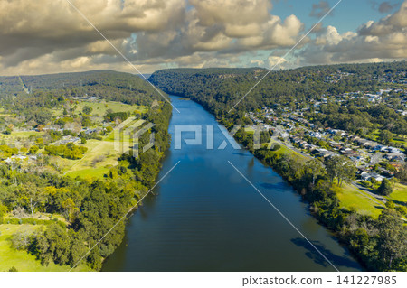 The Nepean River running between Penrith and the lower Blue Mountains The Nepean River running between Penrith and the lower Blue Mountains 141227985