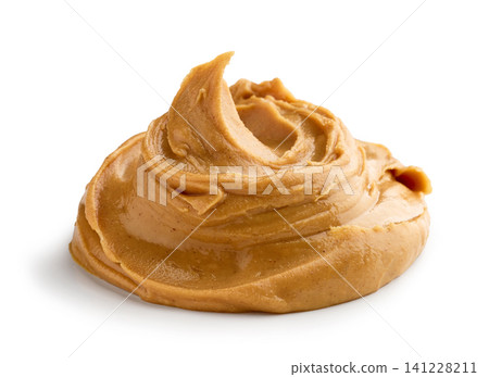 peanut butter on white background peanut butter on white background 141228211