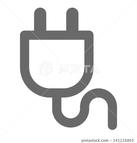 向量插座、電源插座、圖標 向量插座、電源插座、圖標 141228803