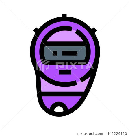 Purple electronic stopwatch measuring time and performance 141229110