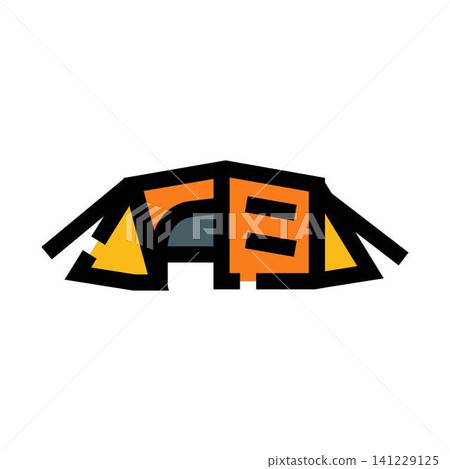 Camping tent flat icon for outdoor adventure Camping tent flat icon for outdoor adventure 141229125