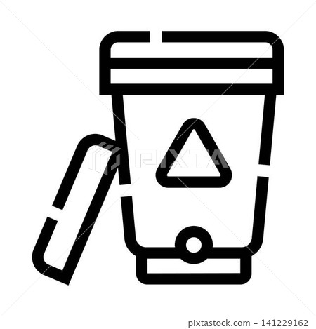 Recycling bin line icon for waste management Recycling bin line icon for waste management 141229162