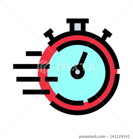 Stopwatch icon visualizing speed, time, and quick efficiency Stopwatch icon visualizing speed, time, and quick efficiency 141229241