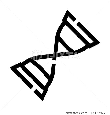 Dna helix symbol representing genetic biology research Dna helix symbol representing genetic biology research 141229278