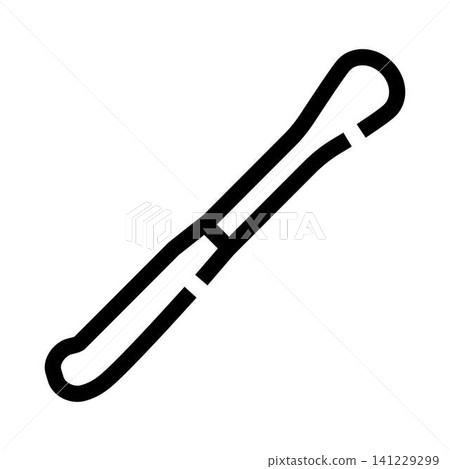 Hairpin bobby slide securing hair accessory line art Hairpin bobby slide securing hair accessory line art 141229299