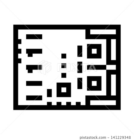 Motherboard or circuit board hardware icon concept Motherboard or circuit board hardware icon concept 141229348