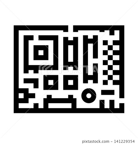 Motherboard circuit board icon representing technology and hardware 141229354