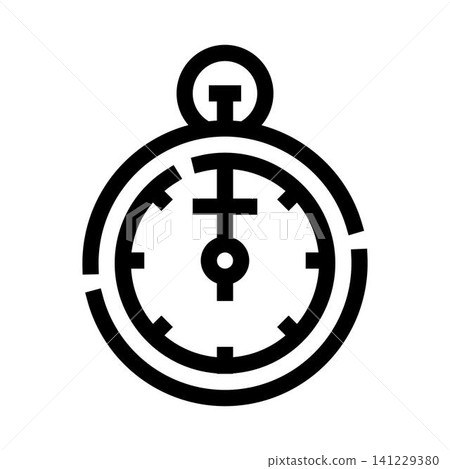 Stopwatch icon measuring time and deadline concept Stopwatch icon measuring time and deadline concept 141229380