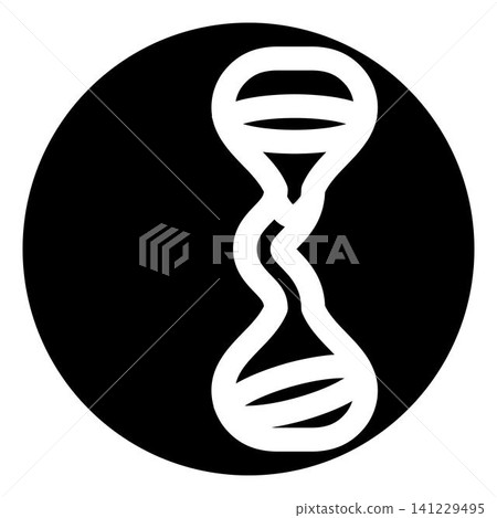 Extinction symbol combining dna double helix and hourglass Extinction symbol combining dna double helix and hourglass 141229495