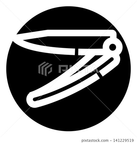 Nail clipper icon for hygiene and grooming Nail clipper icon for hygiene and grooming 141229519