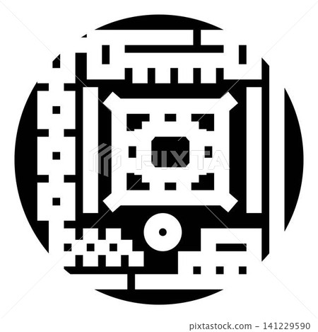 Digital circuit board with integrated microchip components Digital circuit board with integrated microchip components 141229590